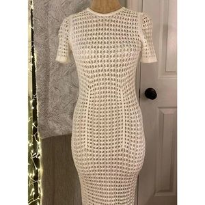 Alexander Wang White Crochet Dress